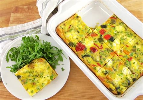 Roasted Vegetable Frittata Easy Healthy Recipe Frittata Vegetable