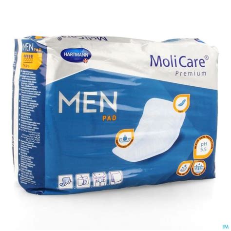 HARTMANN MOLICARE PREMIUM MEN PAD 5 GOUTTES 14 Protections