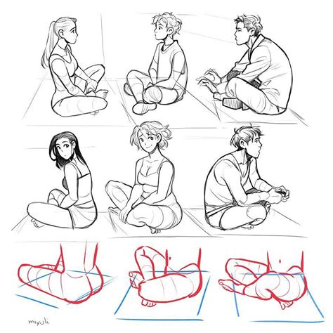 Sitting Pose Drawing Reference Pin On Art Ideas Digimondes