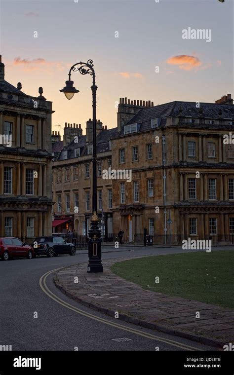 Bath City Centre at sunset Stock Photo - Alamy