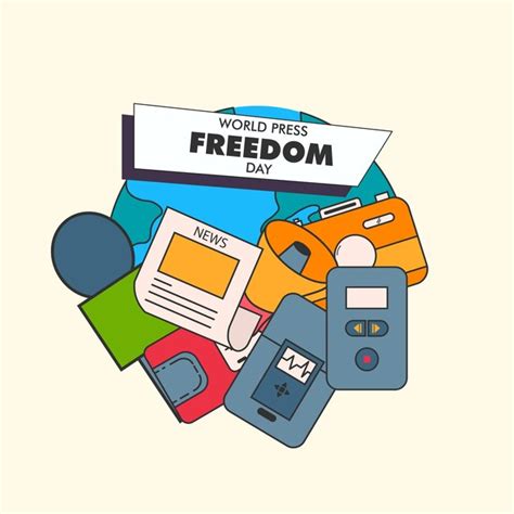 Premium Vector World Press Freedom Day Design Poster