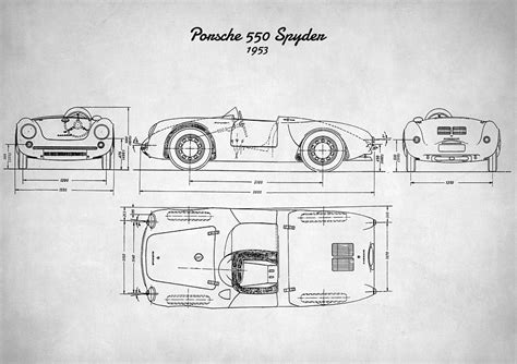 Porsche 550 Spyder Digital Art by Zapista OU | Pixels