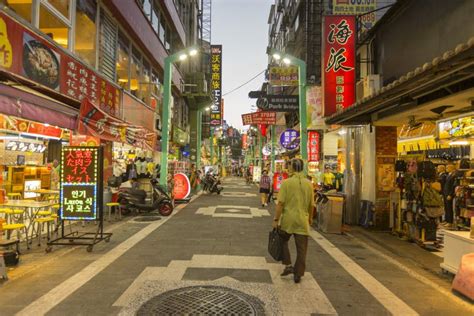 Ximending Shopping District At Night, Taipei. Editorial Image - Image ...