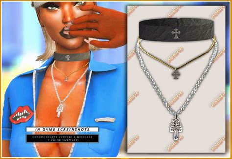 Chrome Hearts Collection 🧡 Dorific 🧡 Chrome Hearts Sims 4 Cc Finds Chrome Hearts Earring