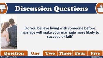 The Pros And Cons Of Living Together Before Marriage By Eslppt Tpt