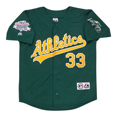 Jose Canseco Oakland Athletics 1989 World Series Alternate Green Men S