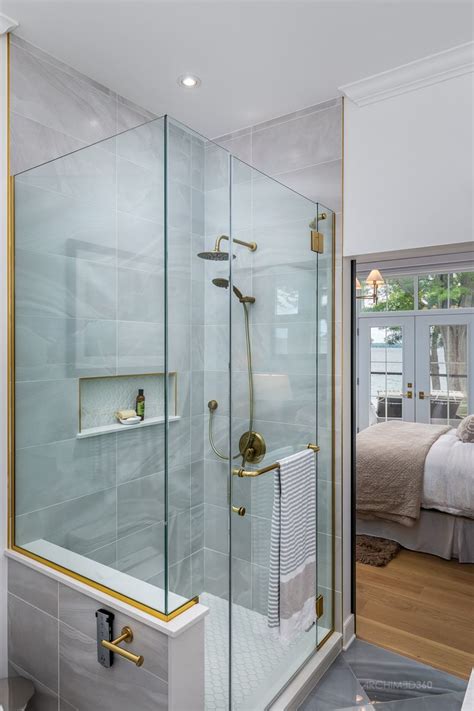 master bath shower  nantucket lake house dream bathrooms master