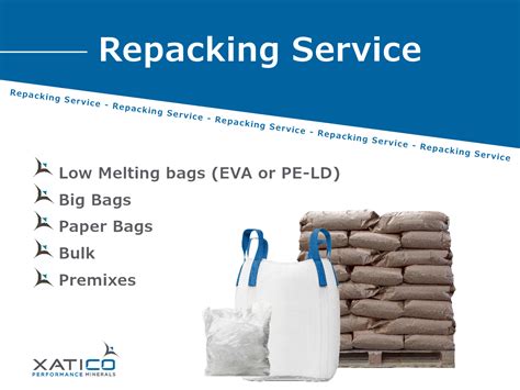 Repacking Service News Xatico Industrial Mineral Fillers