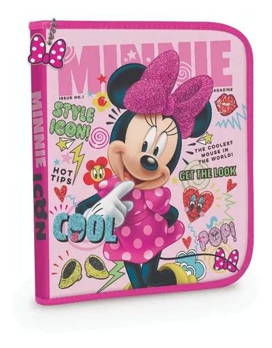 Cartuchera 1 Piso Pvc Disney Minnie Mouse Orig Minnie Mouse Diseño B