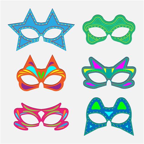 Premium Vector | Masks Carnival vector editable template