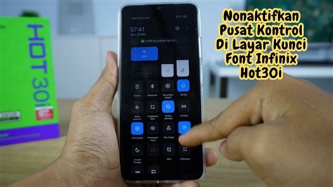 Cara Menonaktifkan Pusat Kontrol Di Layar Kunci HP Infinix Hot 30i