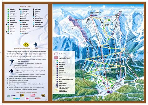 Kicking Horse Piste Map | trails & marked ski runs | SNO