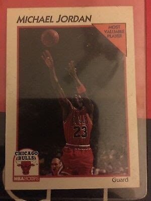 Michael Jordan Nba Hoops Card Most Valuable Player Card Is In Great