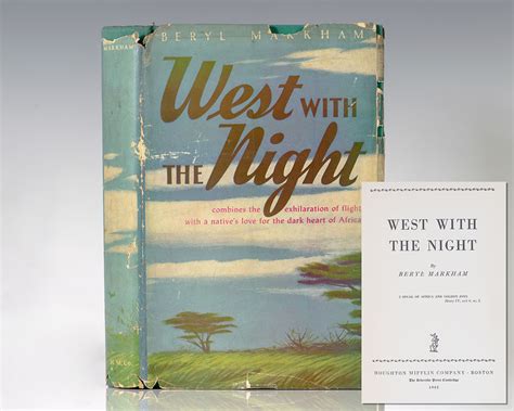 West With the Night Beryl Markham First Edition Signed