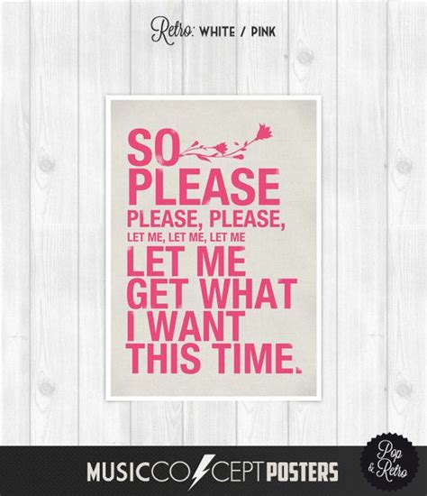 The Smiths - Please - Music Concept POSTER - Lyrics Poster - Pick a size and color Pink Music ...