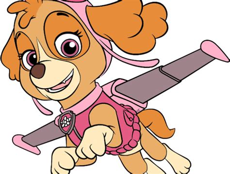 Download Hd Pink Clipart Paw Patrol Skye Paw Patrol Svg Transparent