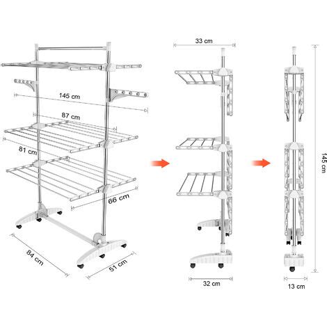 Etendoir Linge Etendage Linge Tag Res Blanc Avec Ailes Et