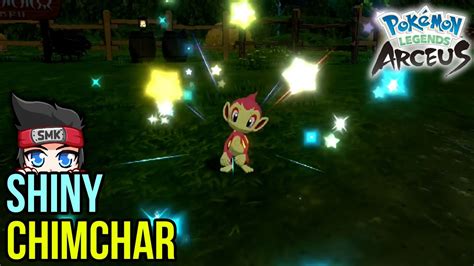 Shiny Chimchar Live Reaction Pokemon Legends Arceus Youtube