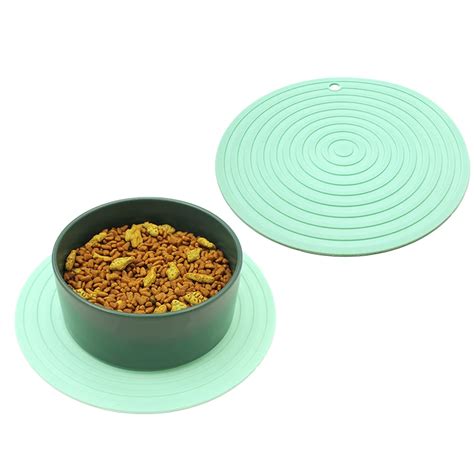 Gamelle Pour Chien Beige Napperon Rond En Silicone Pour Animaux De