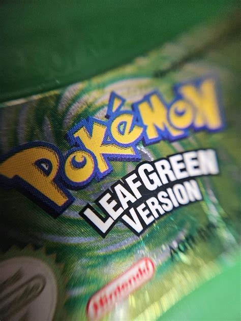 Pokémon LeafGreen Carte Only Genuine Nintendo Gameboy Advance UK PAL eBay