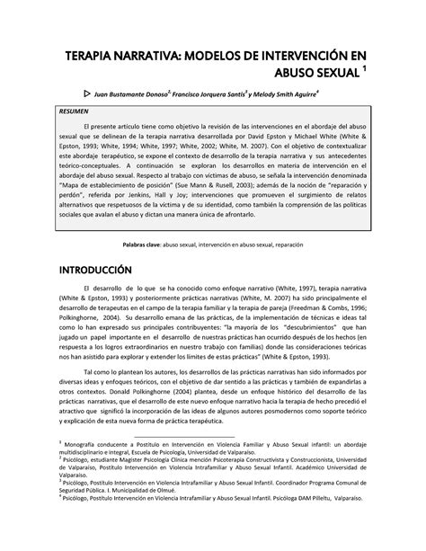 Terapia Narrativa Modelos De Intervencio Terapia Narrativa Modelos