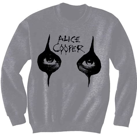 Alice Cooper Unisex Sweatshirt: Eyes (Puff Print). Wholesale Only ...