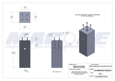 Bases Rectangulares Macode