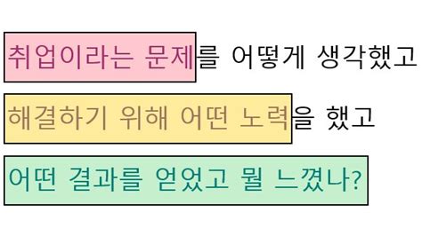 칭찬의 요정 피나링🍃 On Twitter 자소서의 모든 곳에서 문제해결에 집착할 것을 제가 누차 강조했습니다 문제해결