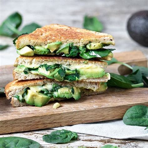 Avocado Spinach And Pesto Grilled Cheese Via Feedfeed On Our Favorite