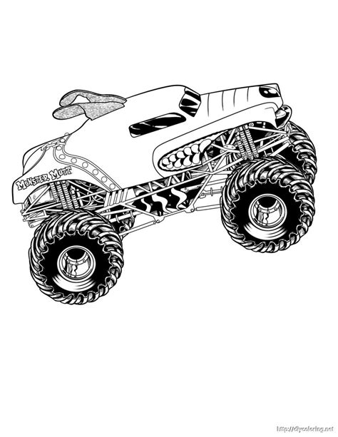 Free Printable Monster Jam Coloring Pages - Coloring Home