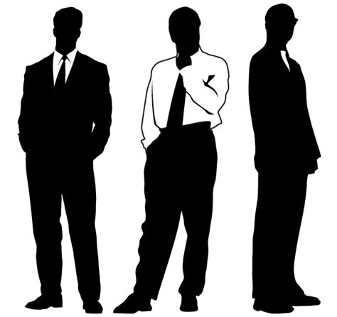 Vector Businessman Silhouettes Download Free Vector Art Person