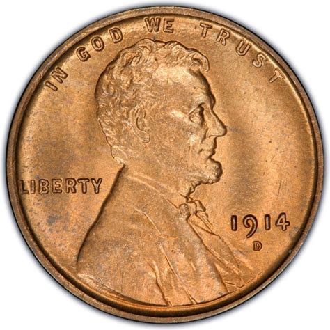 1914 Lincoln Wheat Pennies Values and Prices - Past Sales | CoinValues.com