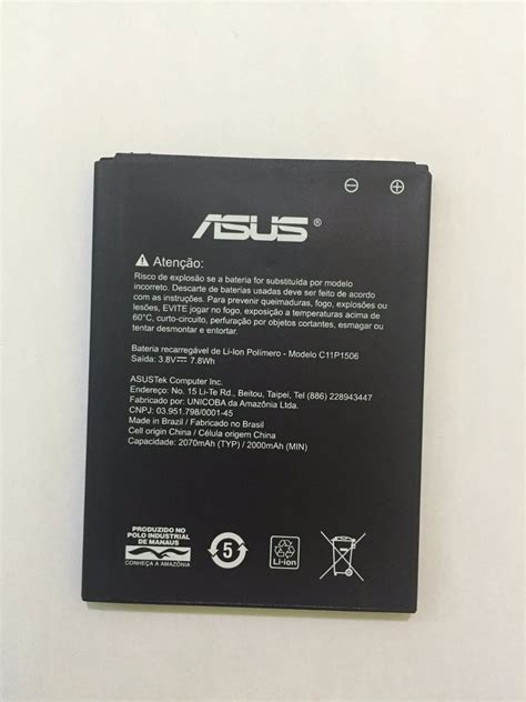 Bateria P Celuar Asus Zenfone Go Zc500tg C11p1506 Original R 38 90