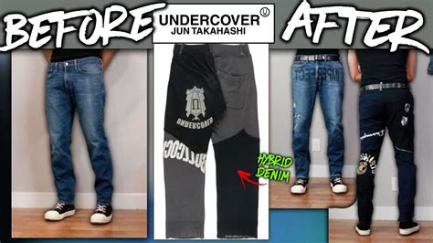 Diy Custom Undercover Hybrid Denim Sweatpants Julius Youtube