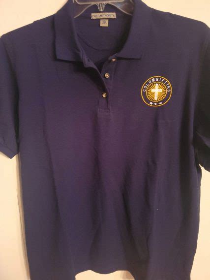 Golf style polo shirt with LOGO SMALL to 2XL – Supreme Council Columbiettes