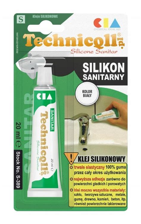 Silikon sanitarny biały 20 ml Technicqll S 389 za 6 50 zł z Nowy Sącz