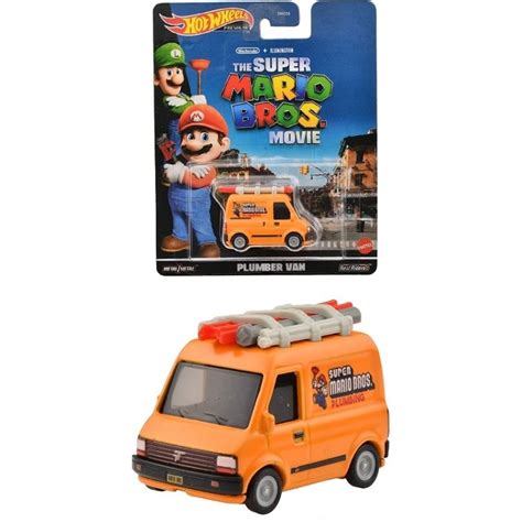 HOT WHEELS RETRO ENTERTAINMENT THE SUPER MARIO BROTHERS MOVIE PLUMBER VAN CREASE CORNER