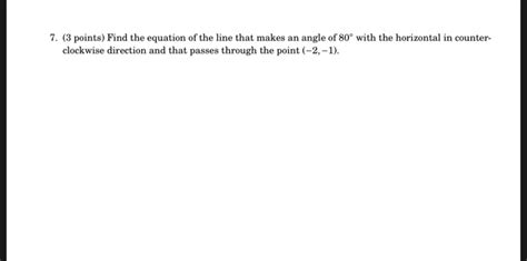 Solved 7 3 Points Find The Equation Of The Line That