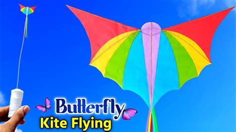 How To Make BUTTERFLY Kite Butterfly Kite Flying How To Make Kite