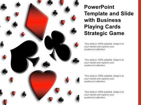 Powerpoint Template And Slide With Business Playing Cards Strategic ...