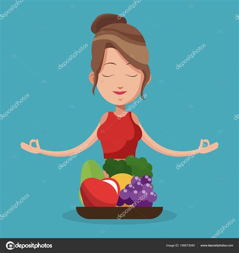 Healthy Lifestyle Cartoon