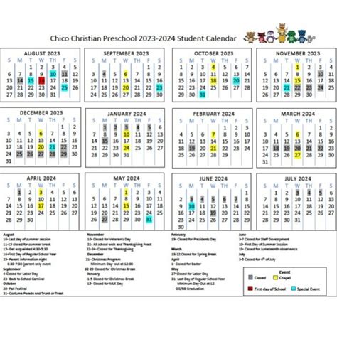 2024 Chico School Calendar Corey Donella