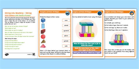 👉 White Rose Maths Compatible Y1 Recognise And Name 3d Shapes