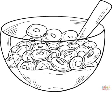 Disegno Di Ciotola Di Cereali Da Colorare Disegni Da Colorare E