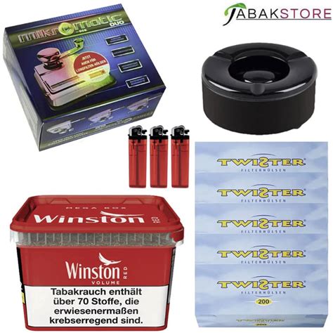 X Winston Red Tabak Euro X Mikromatic X Aschenbecher X