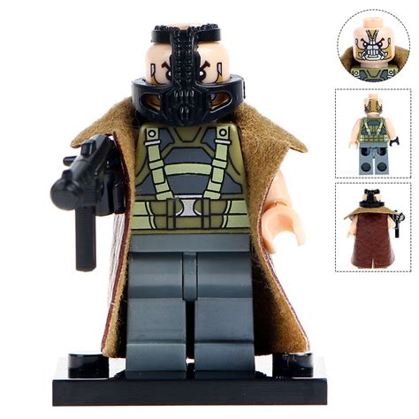 Bane from Batman Custom Superhero Minifigure with Cape – Minifigure Bricks