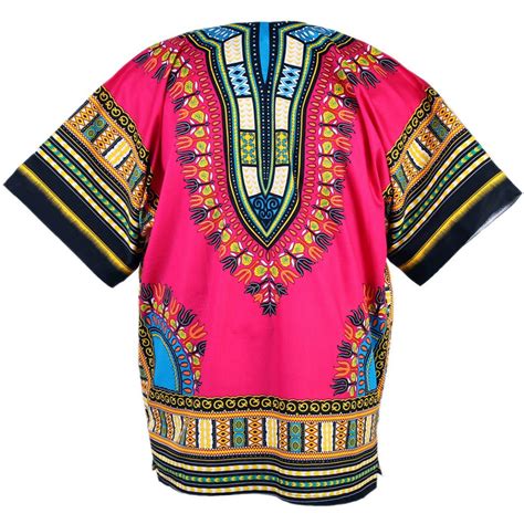 Pink African Dashiki Shirt Womens Dashiki Shirt African