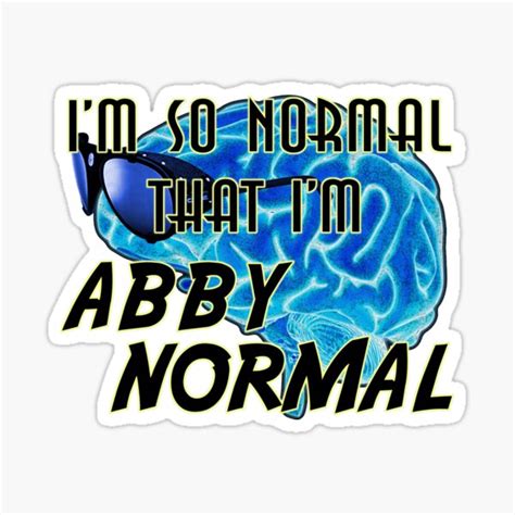 Abby Normal Stickers | Redbubble