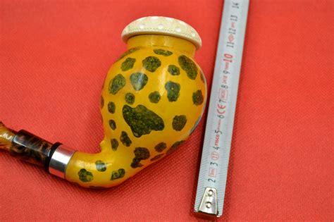 Freehand Calabash Meerschaum Pipe, Lattice Bowl Calabash Pipe, Black ...