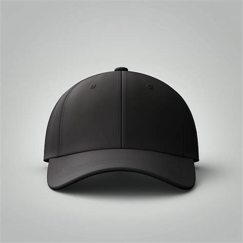 Premium AI Image Isolated Black Cap Mockup